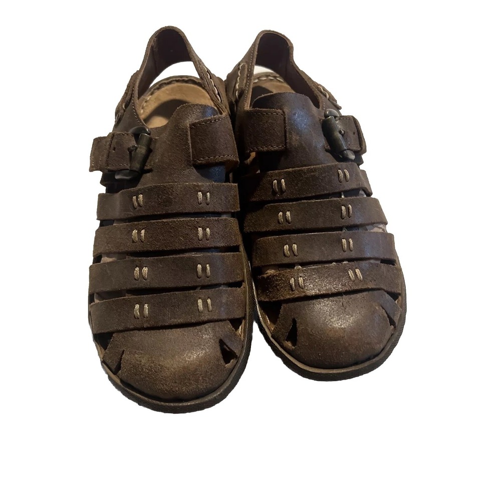 Josef Seibel mens Size 42 river sandals Brown 205693 Closed‎ Toe Leather